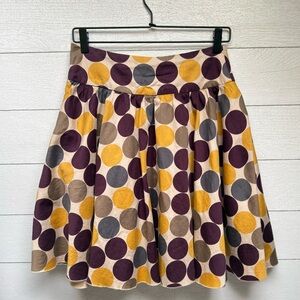 XXi Forever 21 100% Cotton Multicolor Polka Dot Skater Skirt - Medium